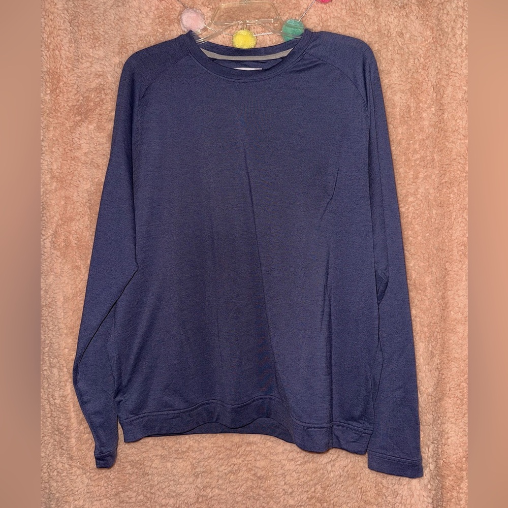 Blue-Gray Peter Millar performance pullover